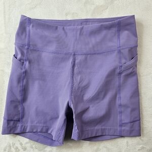 Outdoor voices shorts small lavender purple workout stretch nylon